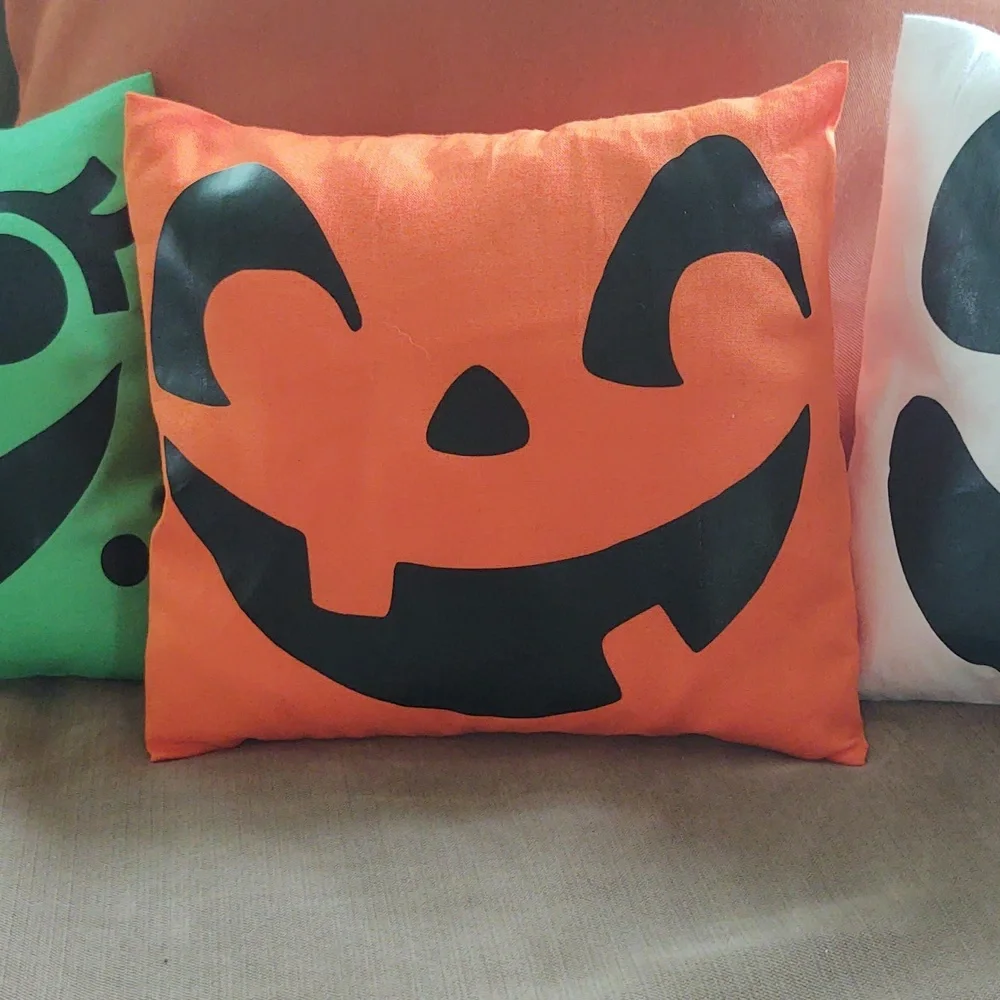 Halloween Boo Bucket throw pillow-handmade